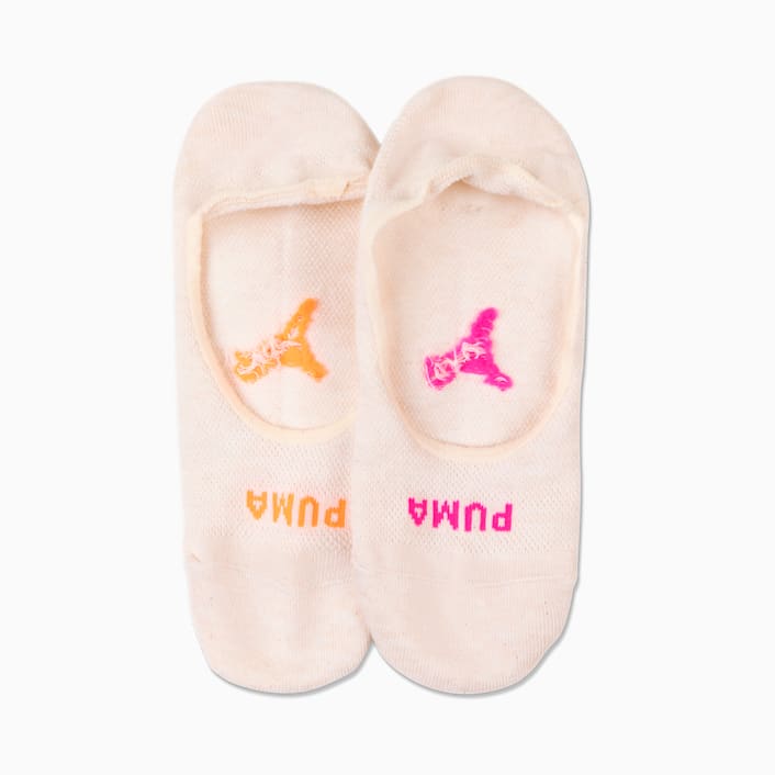 PUMA Women s Mesh Mid Cut Footie 2 Pack Socks PUMA