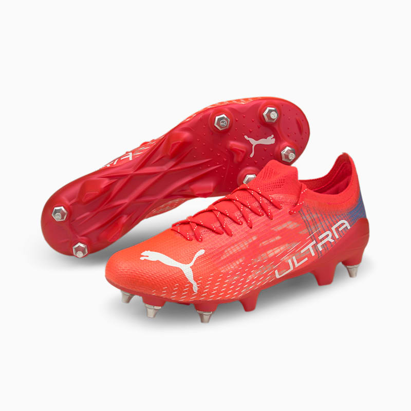 ULTRA 1.3 MxSG Football Boots, Sunblaze-Puma White-Bluemazing