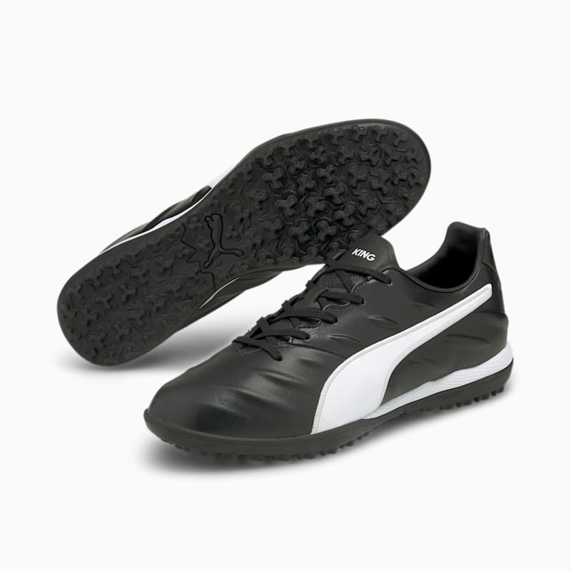King Pro 21 TT Football Boots, Puma Black-Puma White