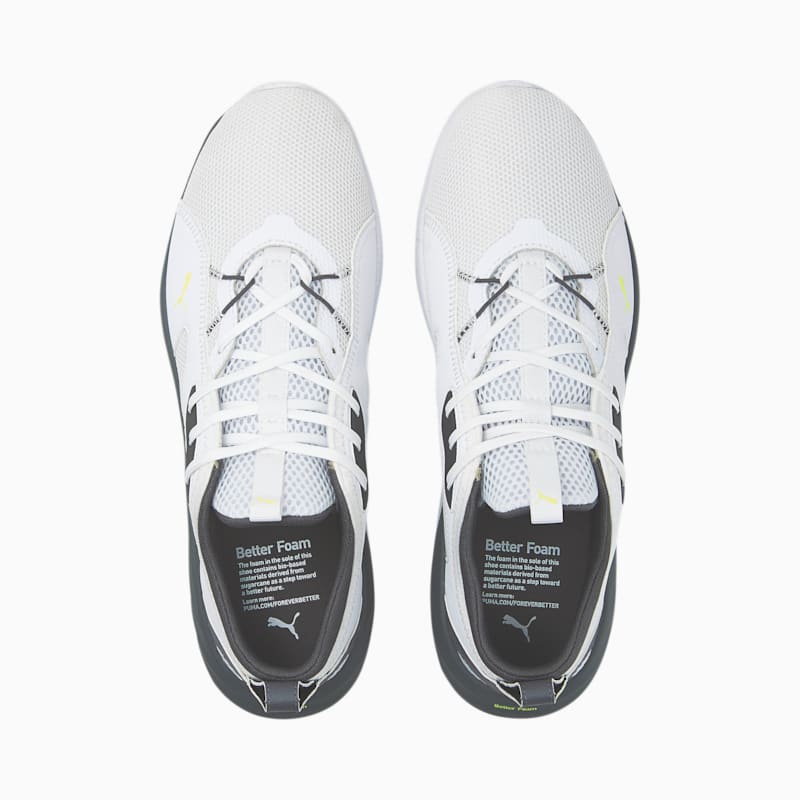 Better Foam Emerge Street Men's Running Shoes, Puma White-CASTLEROCK-Yellow Alert