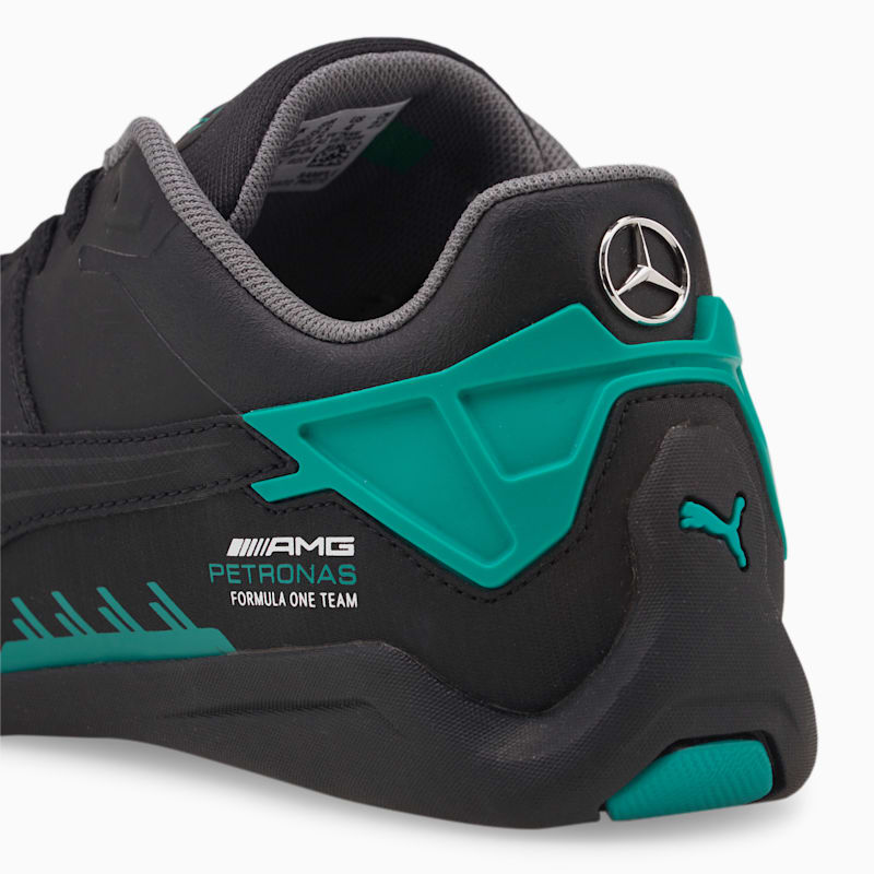 Mercedes F1 Drift Cat Delta Youth Motorsport Shoes, Puma Black-Spectra Green
