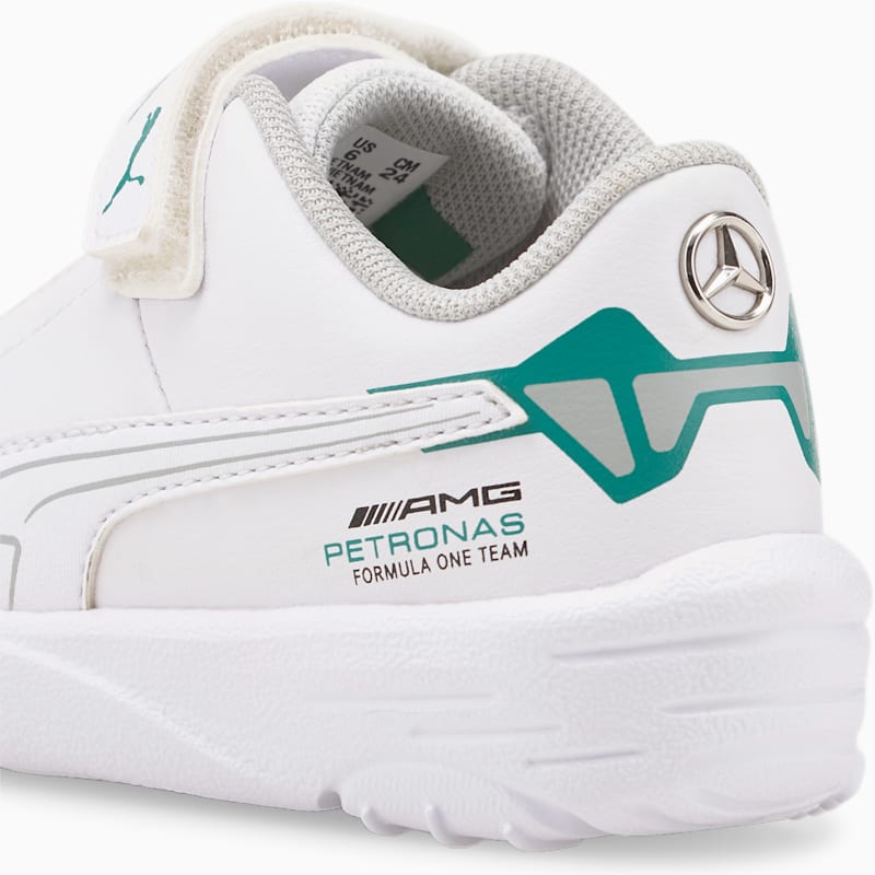Mercedes F1 Drift Cat Delta Babies' Motorsport Shoes, Puma White-Spectra Green