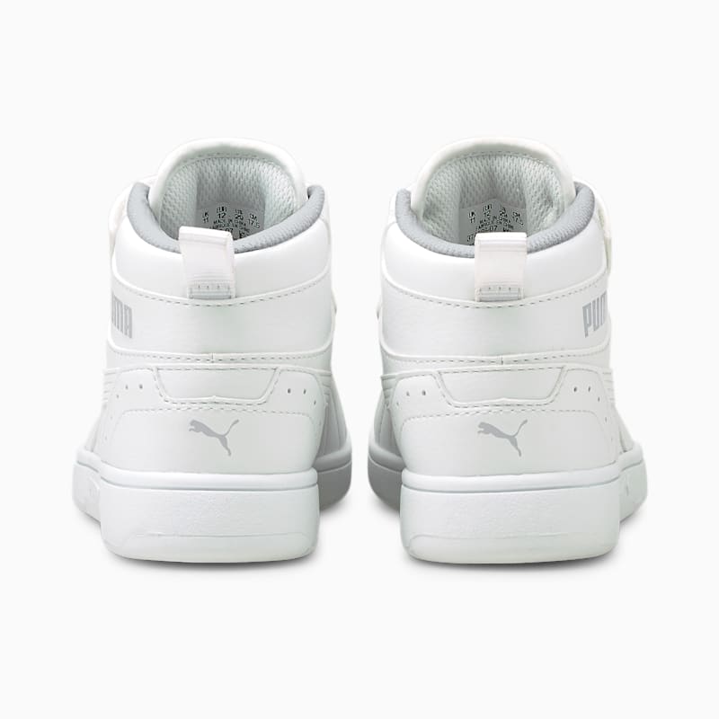 PUMA Rebound Joy Little Kids' Shoes, Puma White-Puma White-Limestone
