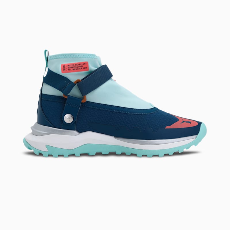 PUMA x HELLY HANSEN Voyage Nitro Running Shoes, Intense Blue-Hot Coral-Spray Green