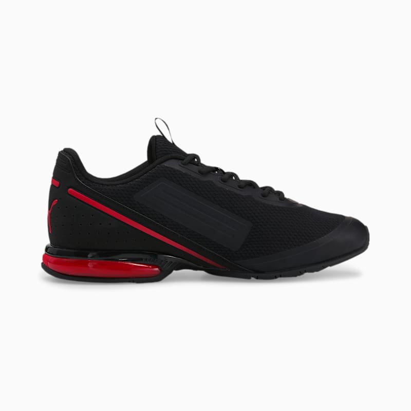 Cell Divide Men's Running Shoes, Puma Black-High Risk Red