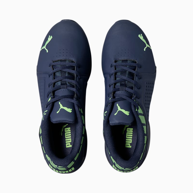 Viz Runner Repeat Wide Men's Running Shoes, Peacoat-Fizzy Lime