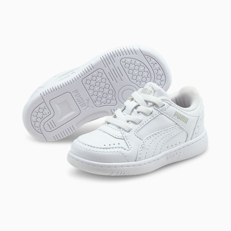 Rebound Joy Low Toddler Shoes, Puma White-Puma White-Gray Violet
