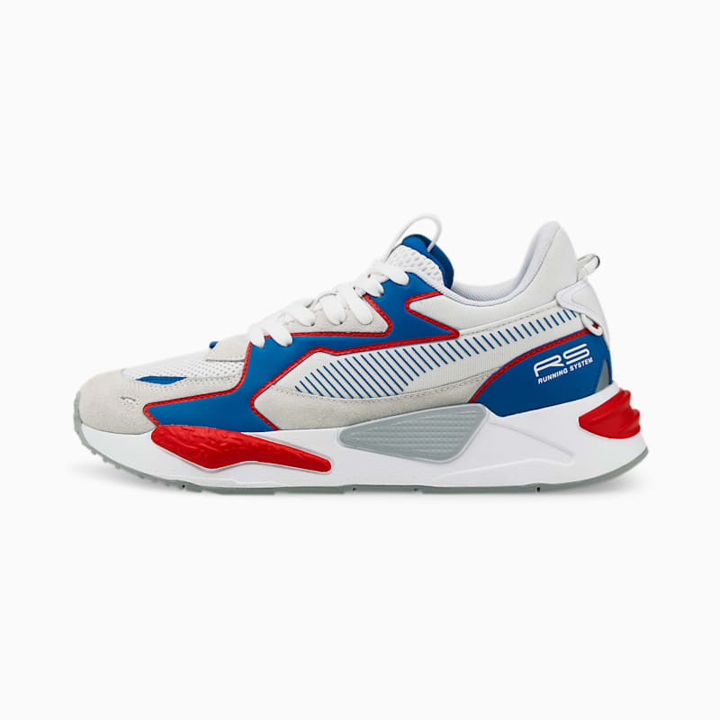 RS-Z Outline Trainers, Puma White-Vallarta Blue-High Risk Red