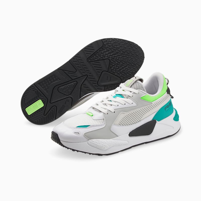 RS-Z Core Trainers, Puma White-Harbor Mist-Spectra Green