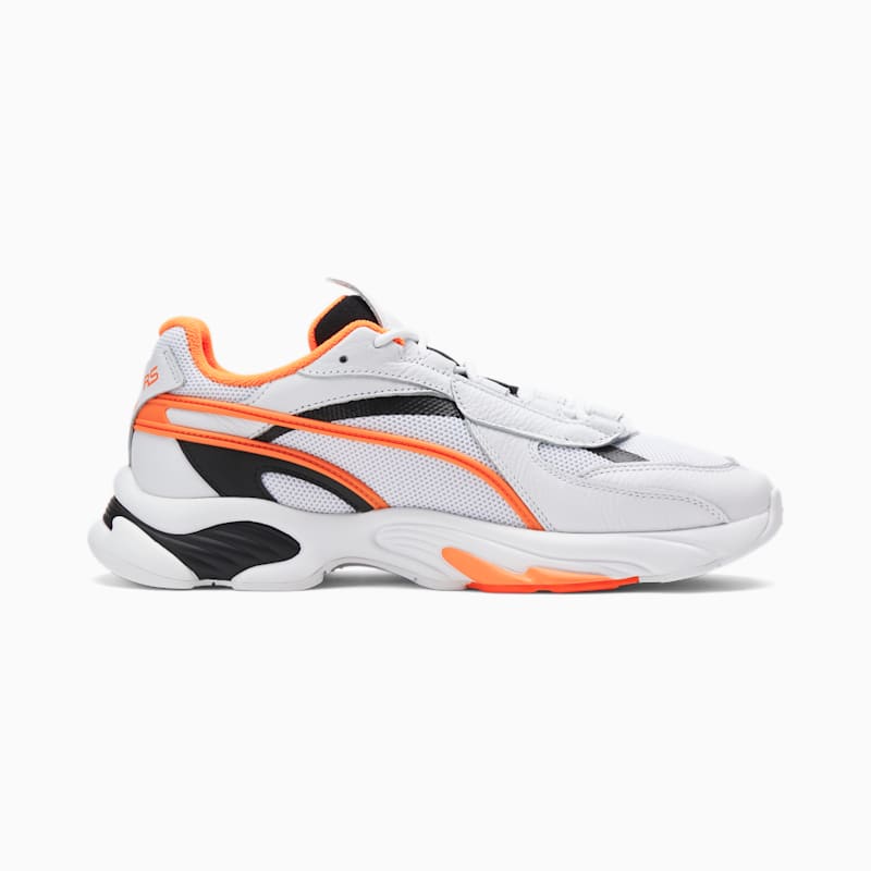PUMA NYC RS-Connect Sneakers, Puma White-Orange Glow-Ivory Glow