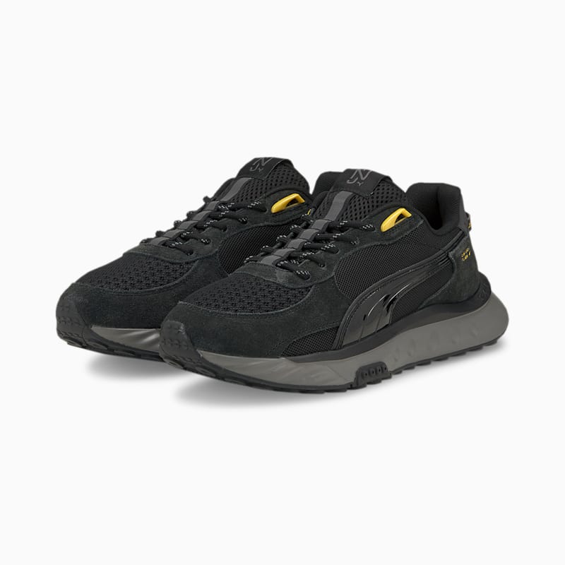 neymar jr wild rider black men's sneakers