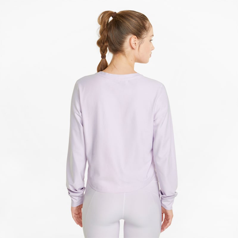 Studio Yogini Trend Women's Training Sweatshirt, Lavender Fog Heather