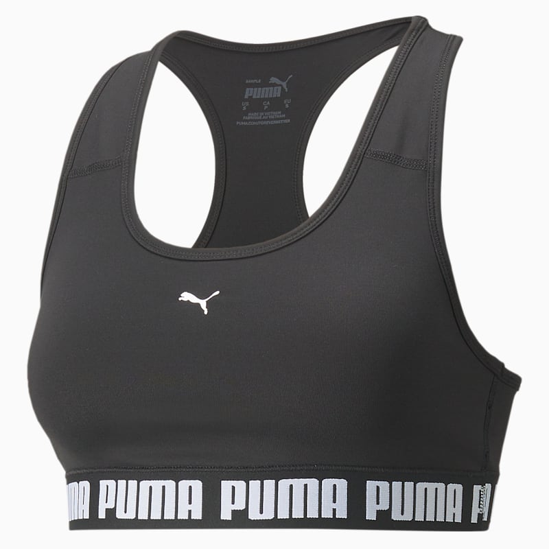 PUMA Strong Mid-Impact Women's Training Bra, Puma Black