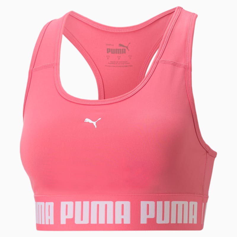 PUMA Strong Mid-Impact Women's Training Bra, Sunset Pink
