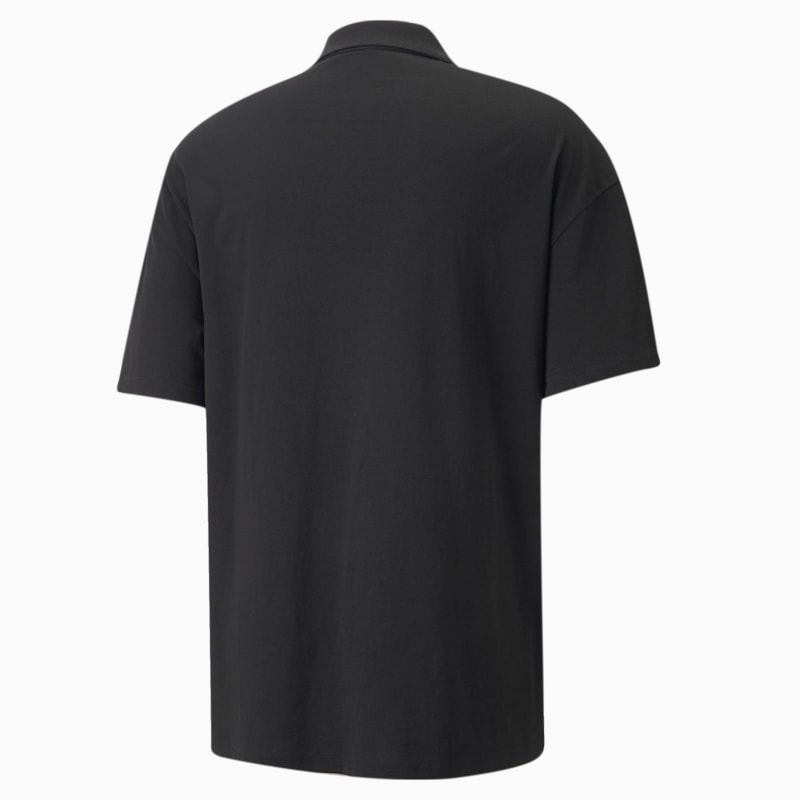 Classics Boxy Zip Men's Polo Shirt, Puma Black