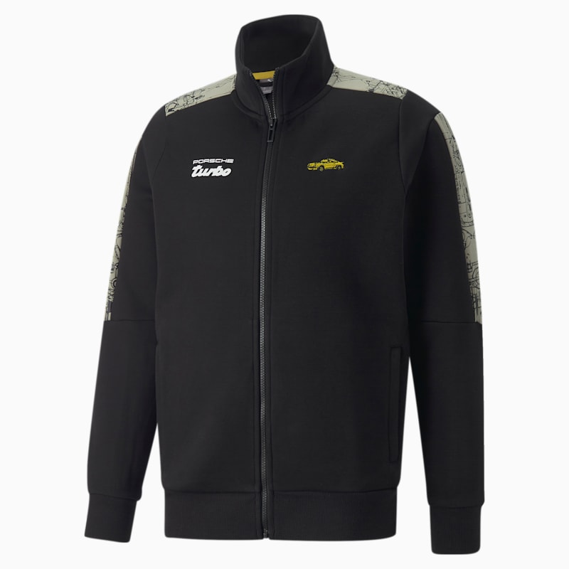 Porsche Legacy T7 Men's Sweat Jacket, Puma Black