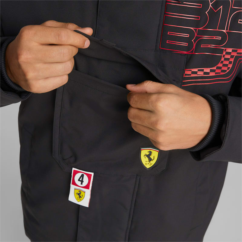 Scuderia Ferrari Race Statement Men's Shell Jacket, Puma Black
