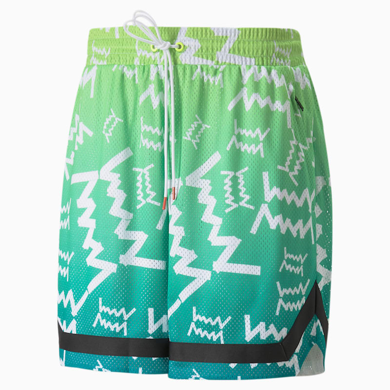Big Dance Men's Basketball Shorts, Lime Squeeze