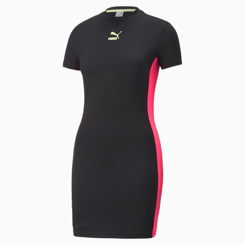 Summer Squeeze Women's Short-Length Tee Dress, Puma Black