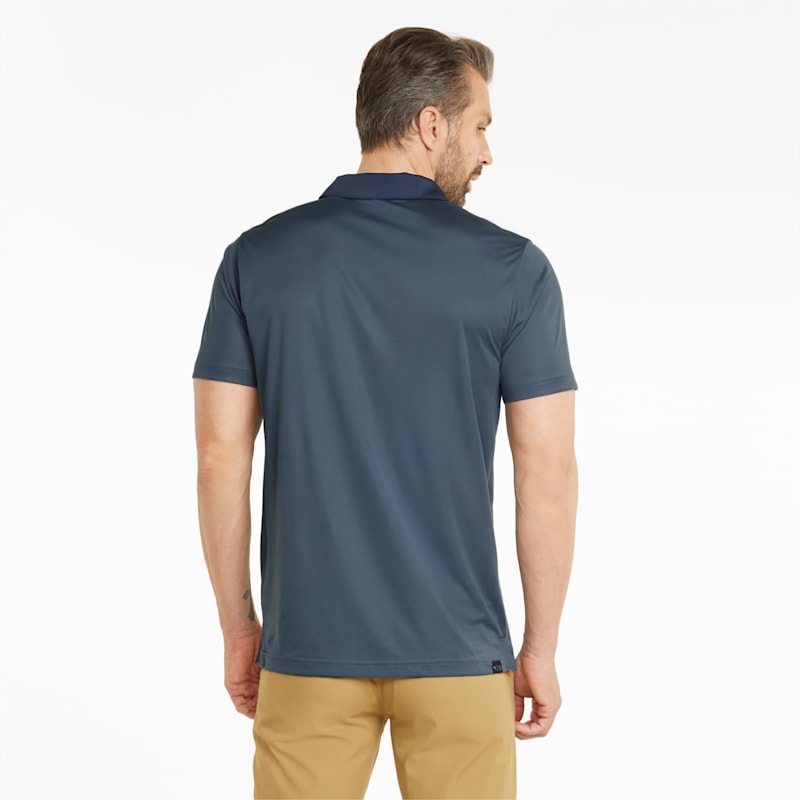 Gamer Men's Golf Polo Shirt, Evening Sky-Navy Blazer