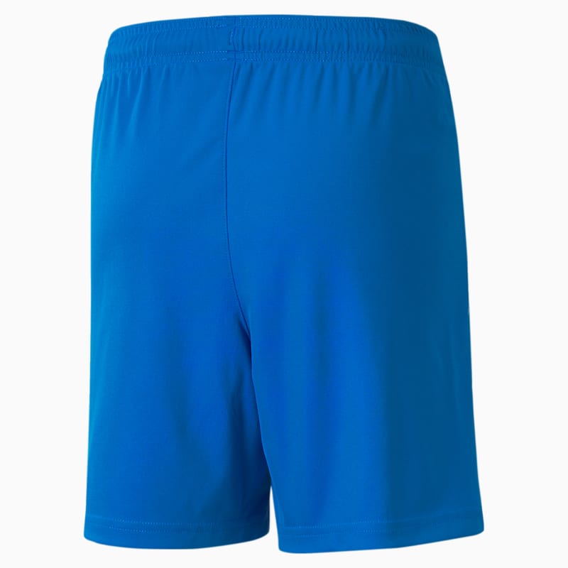 teamLIGA Youth Football Shorts, Electric Blue Lemonade-Puma White