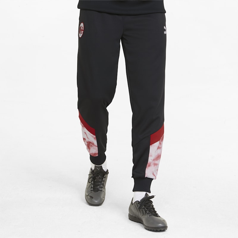 ACM Iconic MCS Men's SoccerTrack Pants, Puma Black-Tango Red