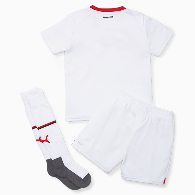 A.C. Milan Away 22/23 Mini Kit, Puma White-Tango Red