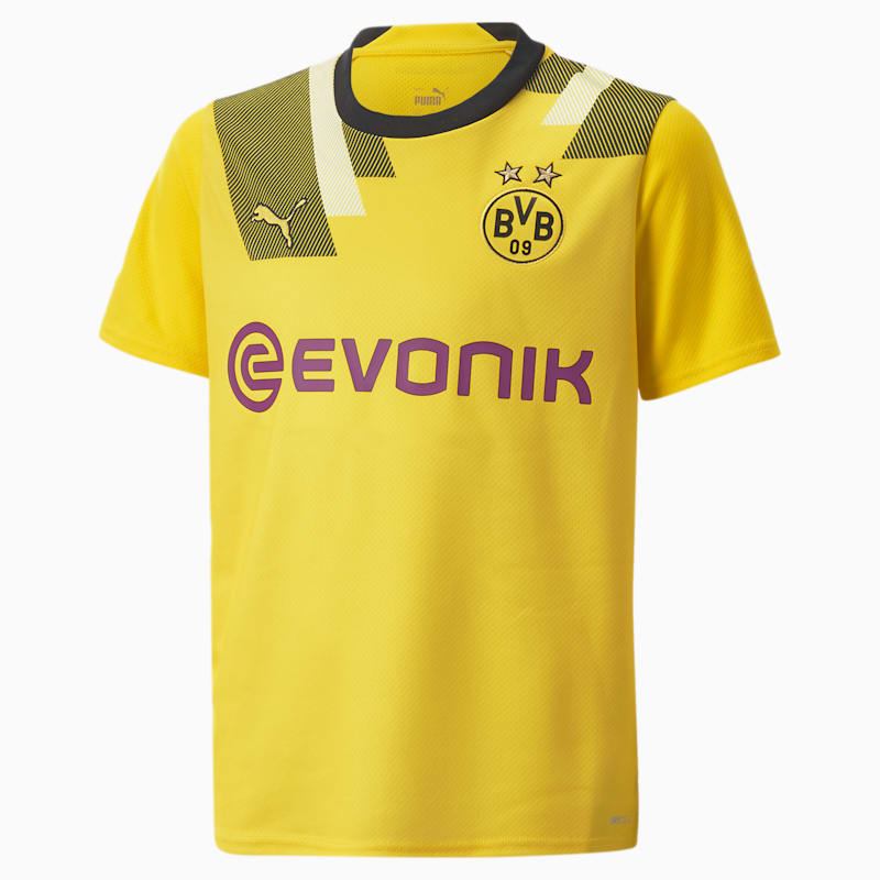 Borussia Dortmund Cup 22/23 Replica Jersey Youth, Cyber Yellow