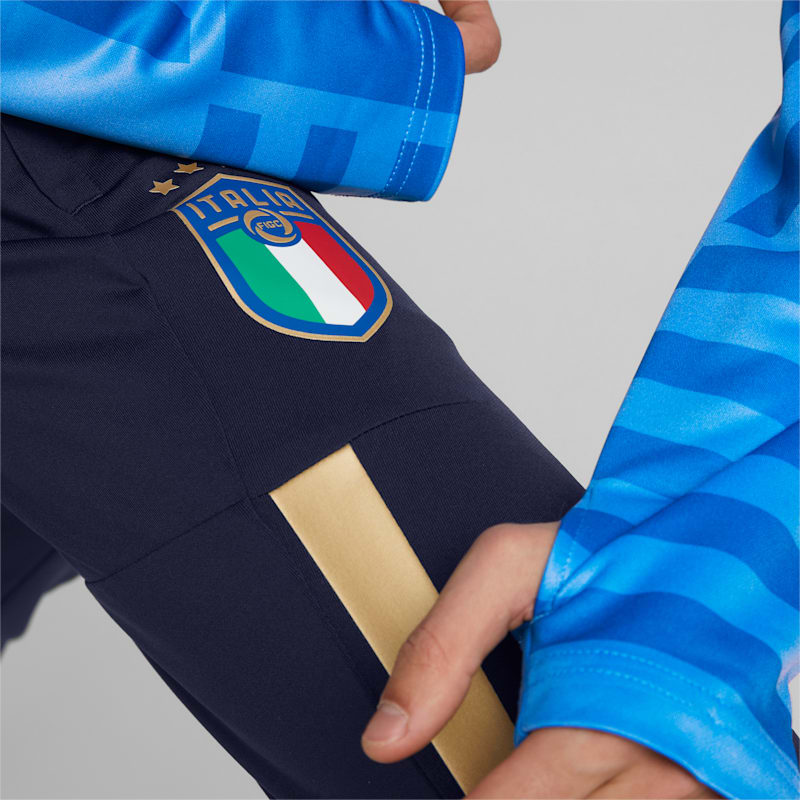 Italy Football Prematch Pants Men, Peacoat-Puma Team Gold