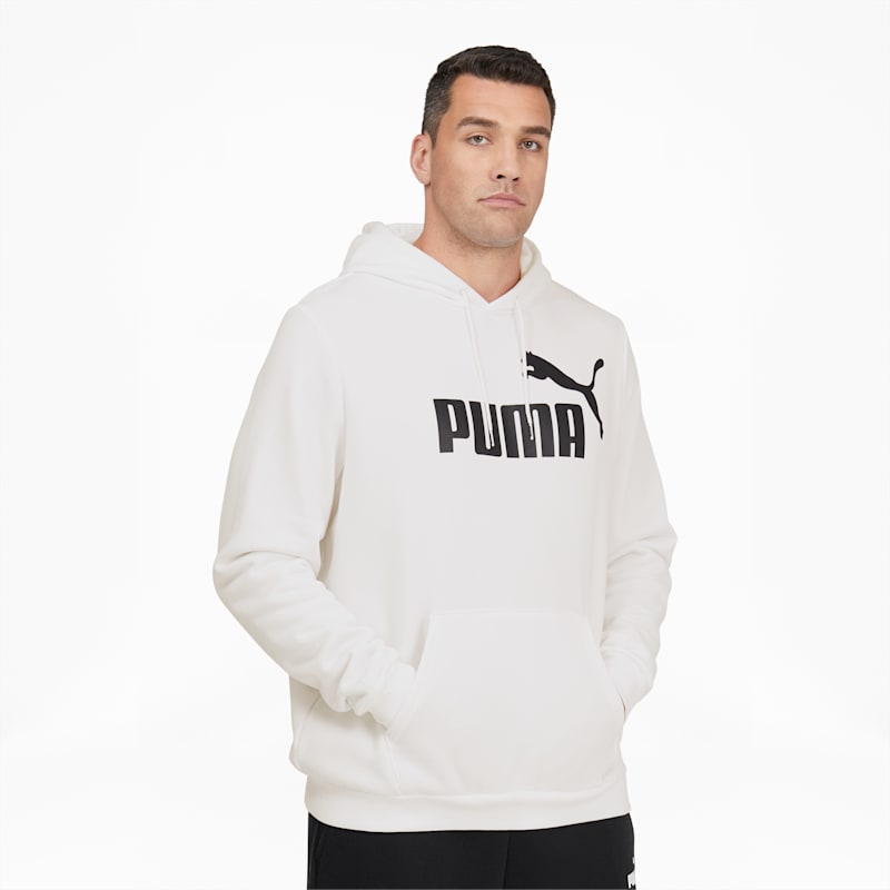 Essentials Big Logo Men's Hoodie BT, Puma White