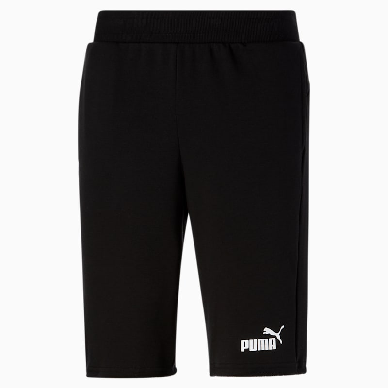 Essentials+ Men's Shorts, Cotton Black-Puma White