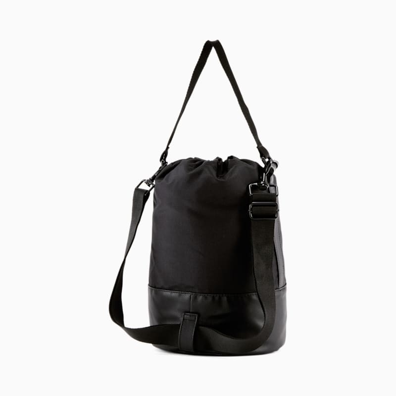 Convertible Bucket Shoulder Bag 2.0, Black/White