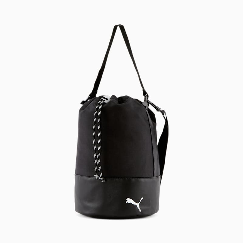 Convertible Bucket Shoulder Bag 2.0, Black/White