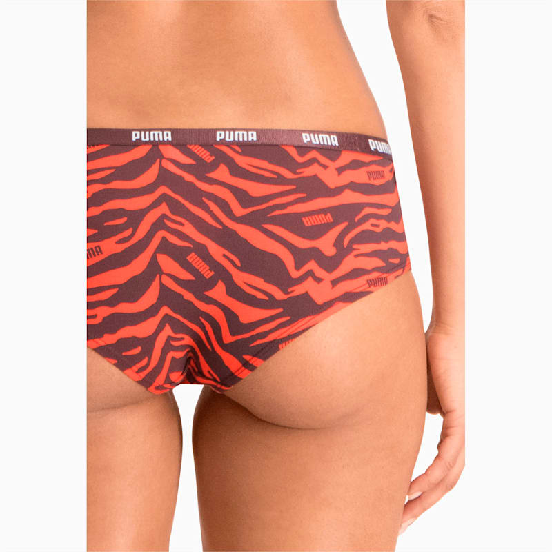 Women's Printed All-Over-Print Hipster 2 pack, red combo