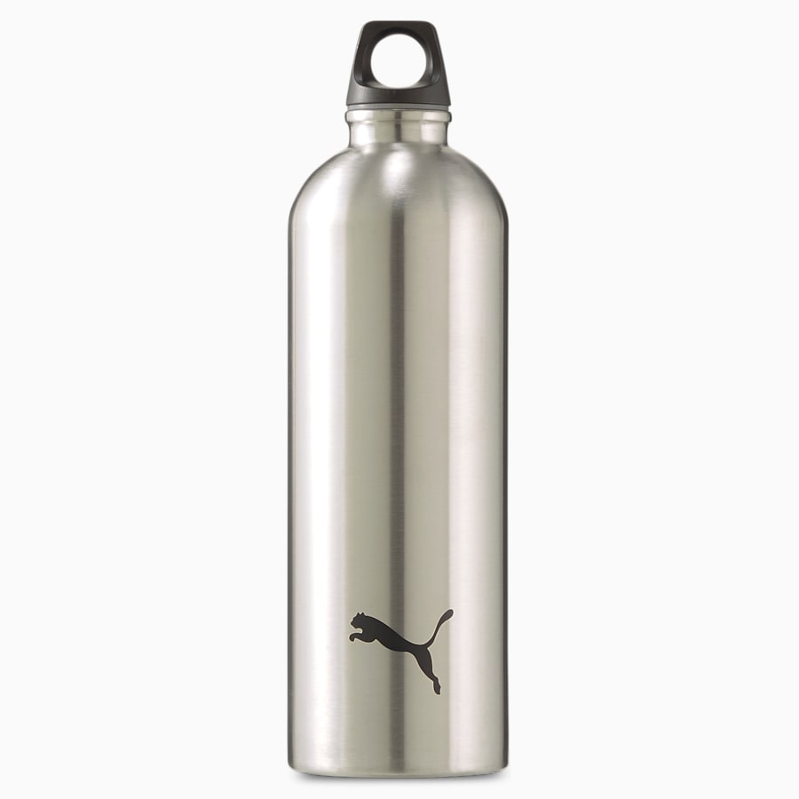 PUMA Training Stainless Steel Water Bottle, Silver