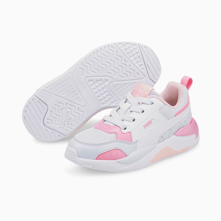 X-RAY 2 Square Little Kids' Shoes, Arctic Ice-Puma White-Chalk Pink-PRISM PINK