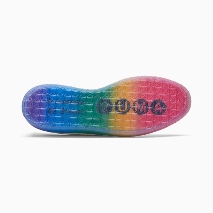 Clyde Pride NYC Sneakers, PWhite-H R Red-Prism Violet