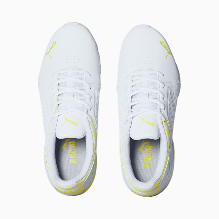 Viz Runner Repeat Men's Running Sneakers, PUMA White-Lime Squeeze