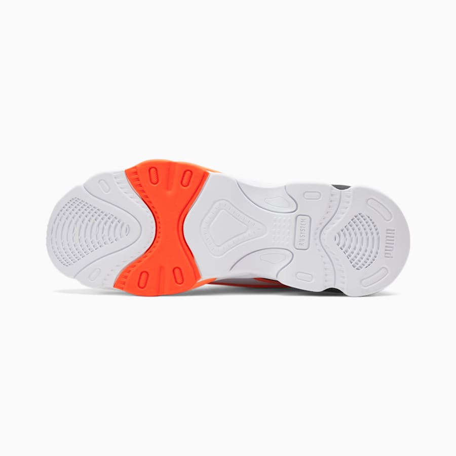 PUMA NYC RS-Connect Sneakers, Puma White-Orange Glow-Ivory Glow