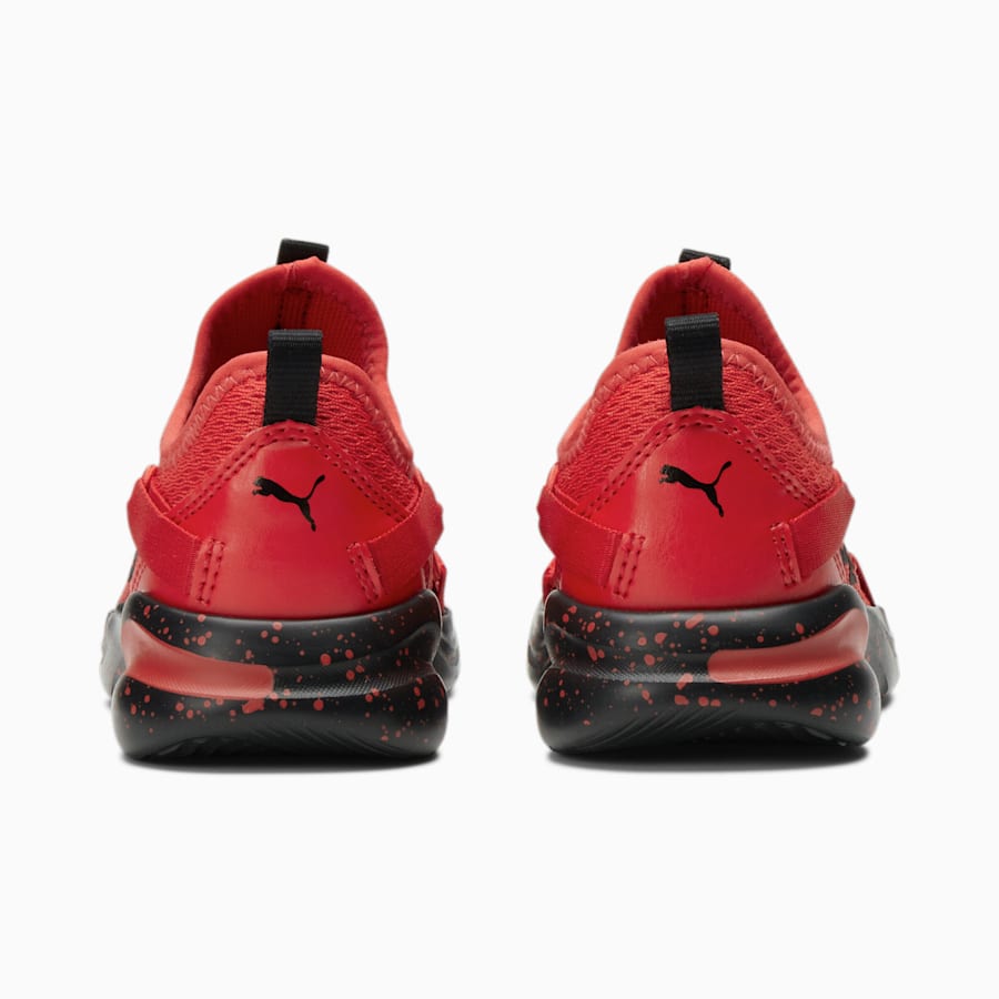 Rift Speckle Slip-On Little Kid's Shoes, High Risk Red-Puma Black