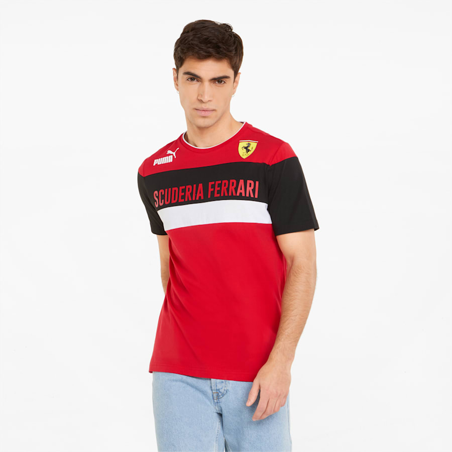 Scuderia Ferrari Race SDS Men's Tee, Rosso Corsa