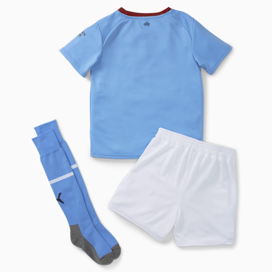 Manchester City F.C. Home 22/23 Mini Kit, Team Light Blue-Intense Red