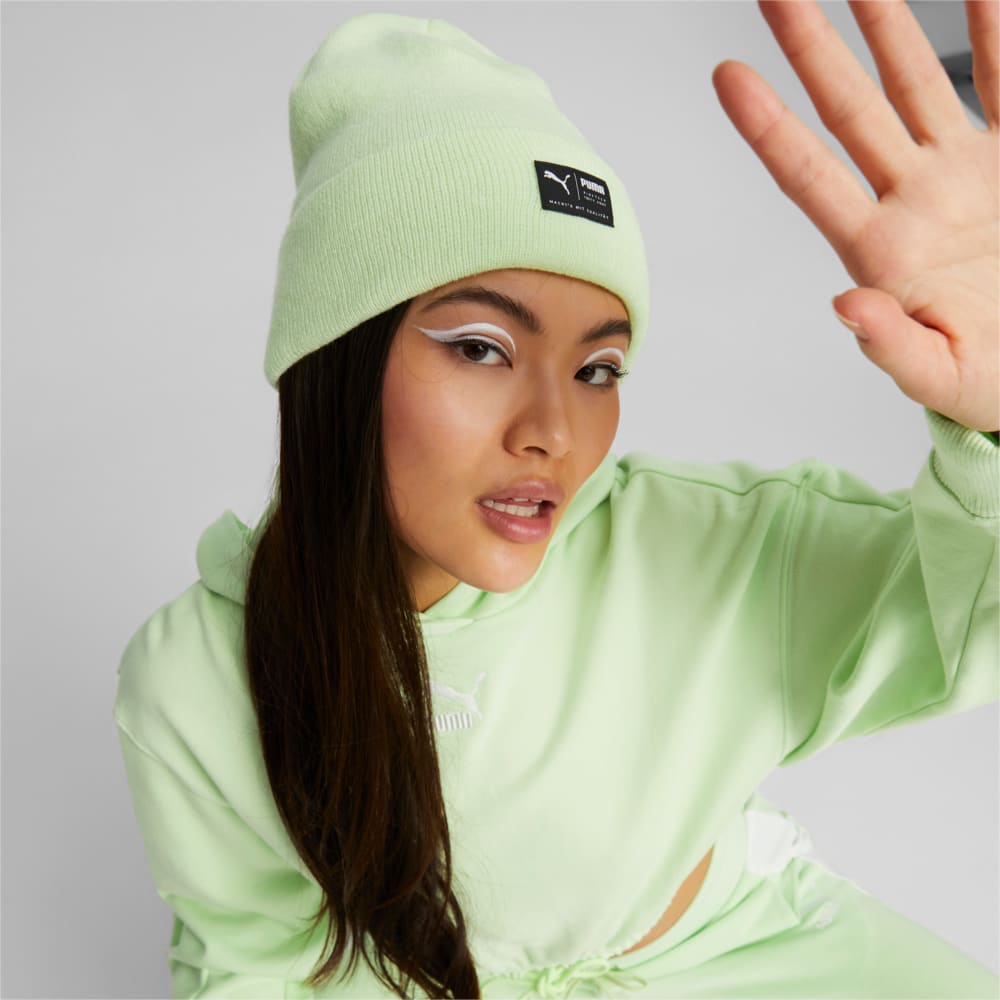 Изображение Puma Шапка ARCHIVE heather beanie #2: Pistachio