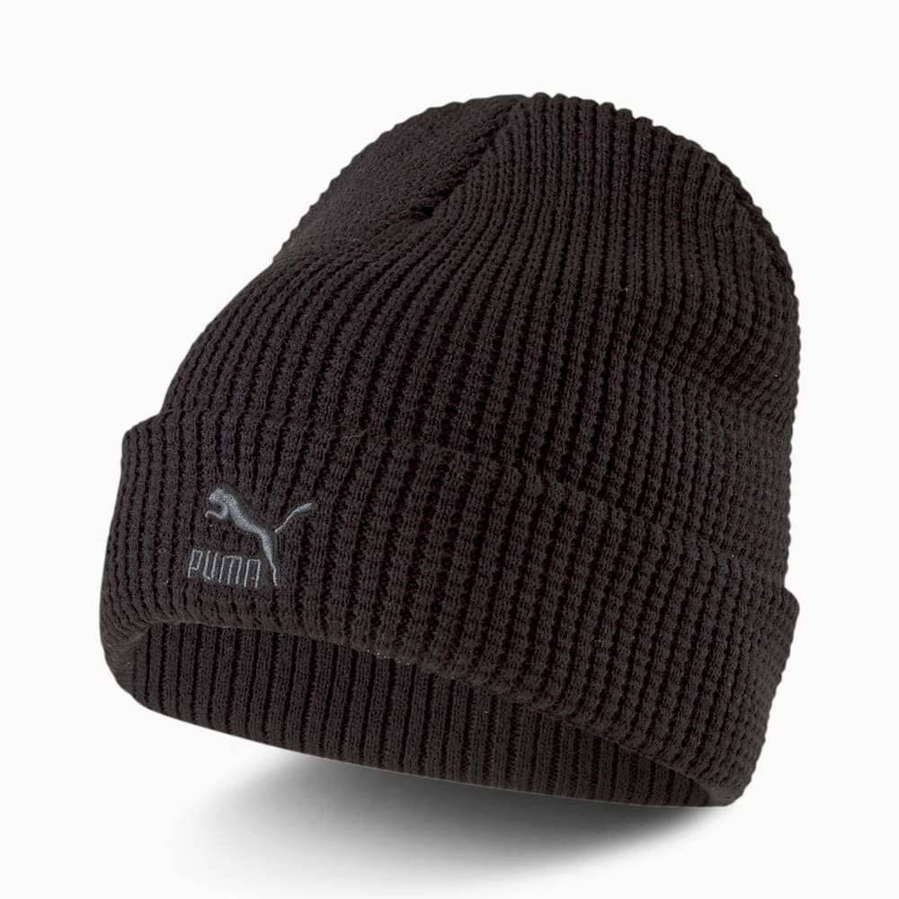 Изображение Puma Шапка ARCHIVE Mid Fit Beanie #1: Puma Black-gray Logo