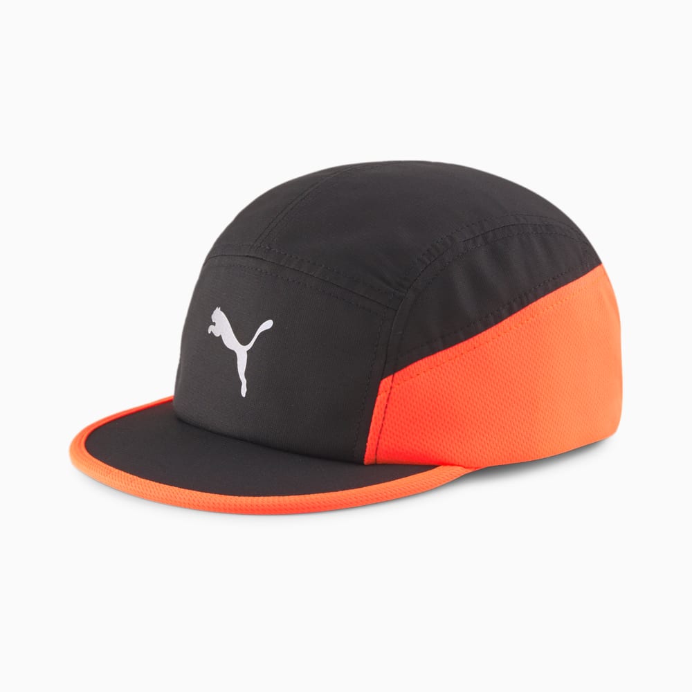 Зображення Puma Кепка Short Flat Brim Running Cap #1: Puma Black-Lava Blast