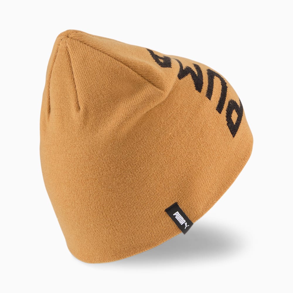 Зображення Puma Шапка Essentials Classic Cuffless Beanie #2: Desert Tan-Puma Black