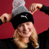 Изображение Puma Шапка Pom Pom Beanie Women's Hat #3: Puma Black-Medium Gray Heather-Light Gray Heather