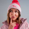 Зображення Puma Шапка Pom Pom Beanie Women's Hat #3: Lotus-Paradise Pink-Persian Red