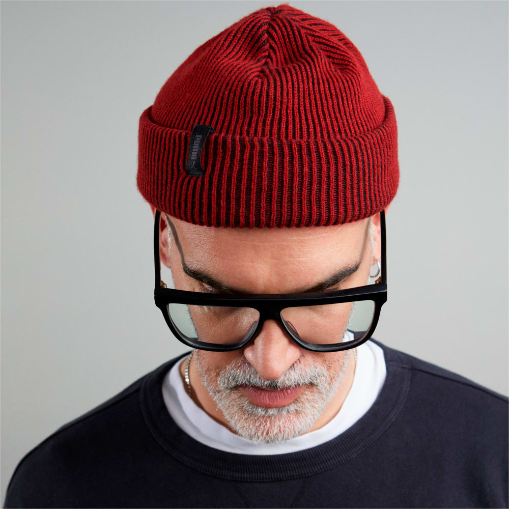 Ribbed Fisherman Beanie 120 Red Intense Red