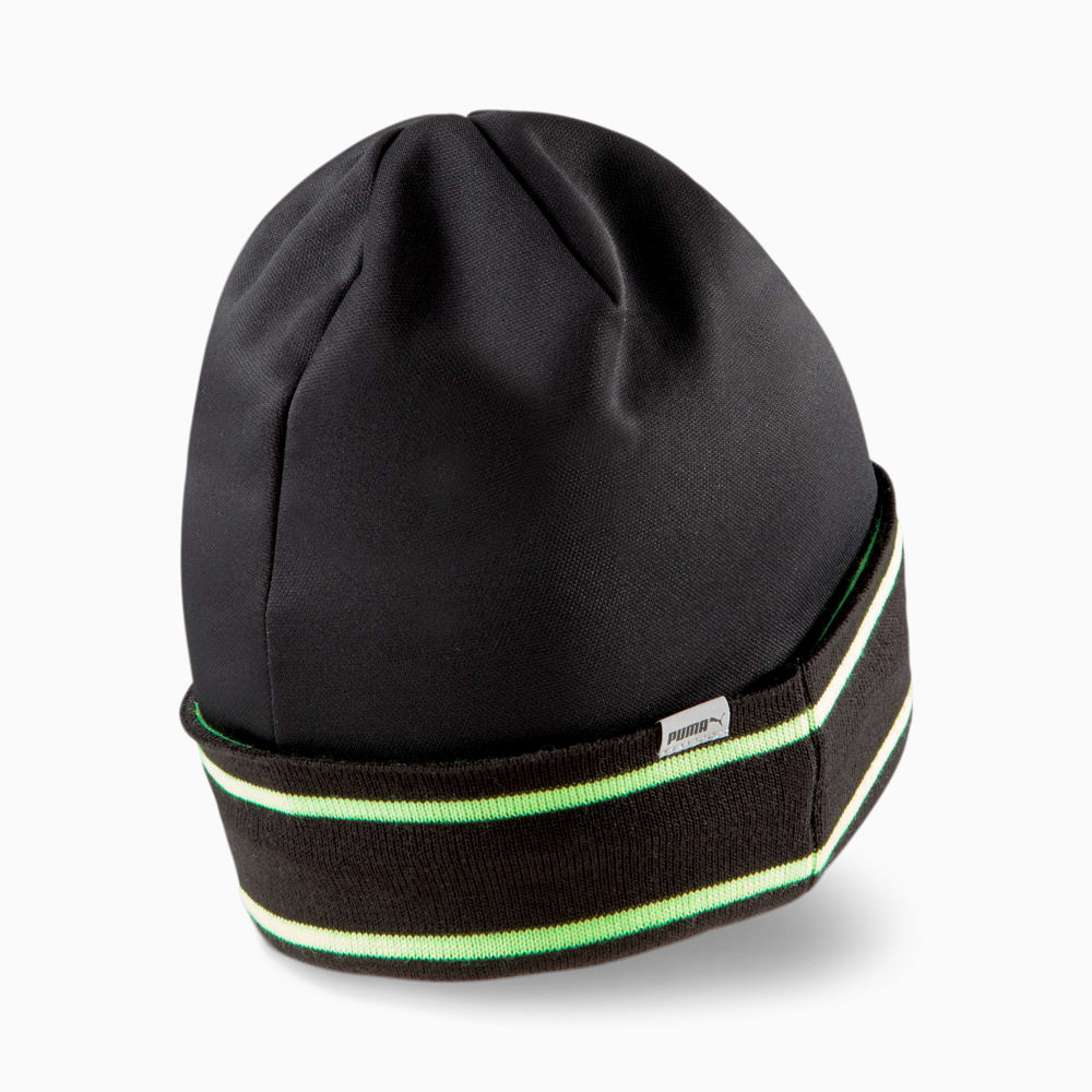 

PUMA - Шапка Classic Running Cuff Beanie – Puma Black-Green Glare –, Черный